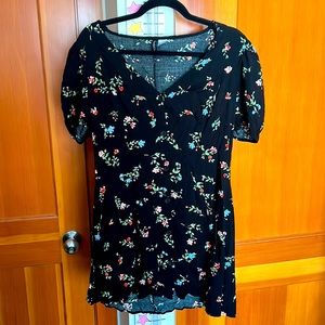 Floral Button-down Dress